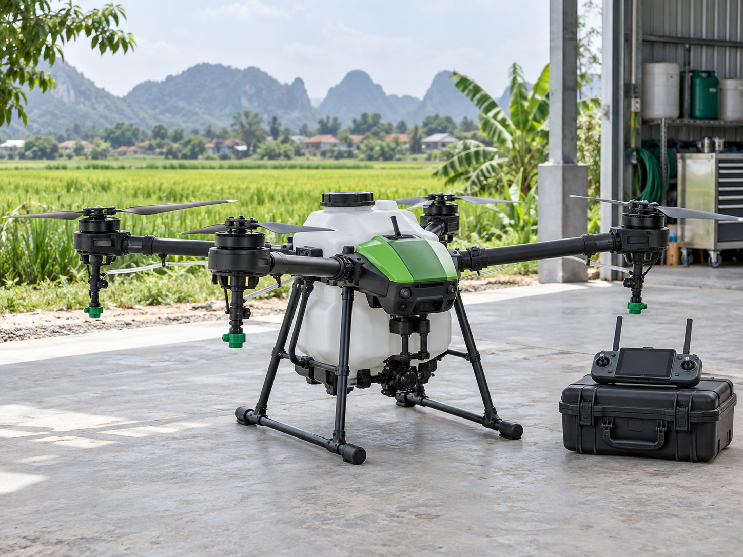 Sản phẩm drone phun nông nghiệp tại Veg4T